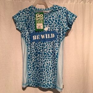 Senor Frogs Womens Be Wild T-Shirt Blue SZ S
